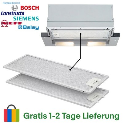 2x Für Constructa 352813 00352813 Fettfilter Dunstabzugshaube Filter 445x175mm