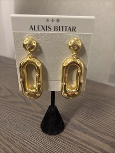 Authentic Celestial Radiance 14Ct Gold- Plated Starburst Crystal Drop Talisman Earrings