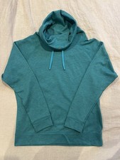 Nike Dri-Fit Infinity Funnel Neck Pullover Womens Medium Teal Hoodie 640391-349