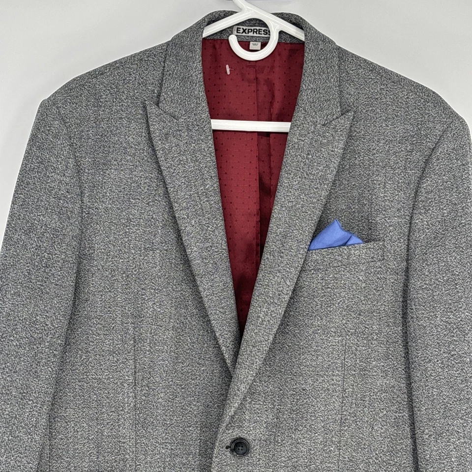 Express фотограф Sport пальто мужской 40R куртка серый две кнопки Slim Fit - Изображение 2 из 4