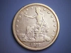 1877 S TRADE DOLLAR__RARE SILVER TYPE COIN__G DETAILS__SAN FRANCISCO