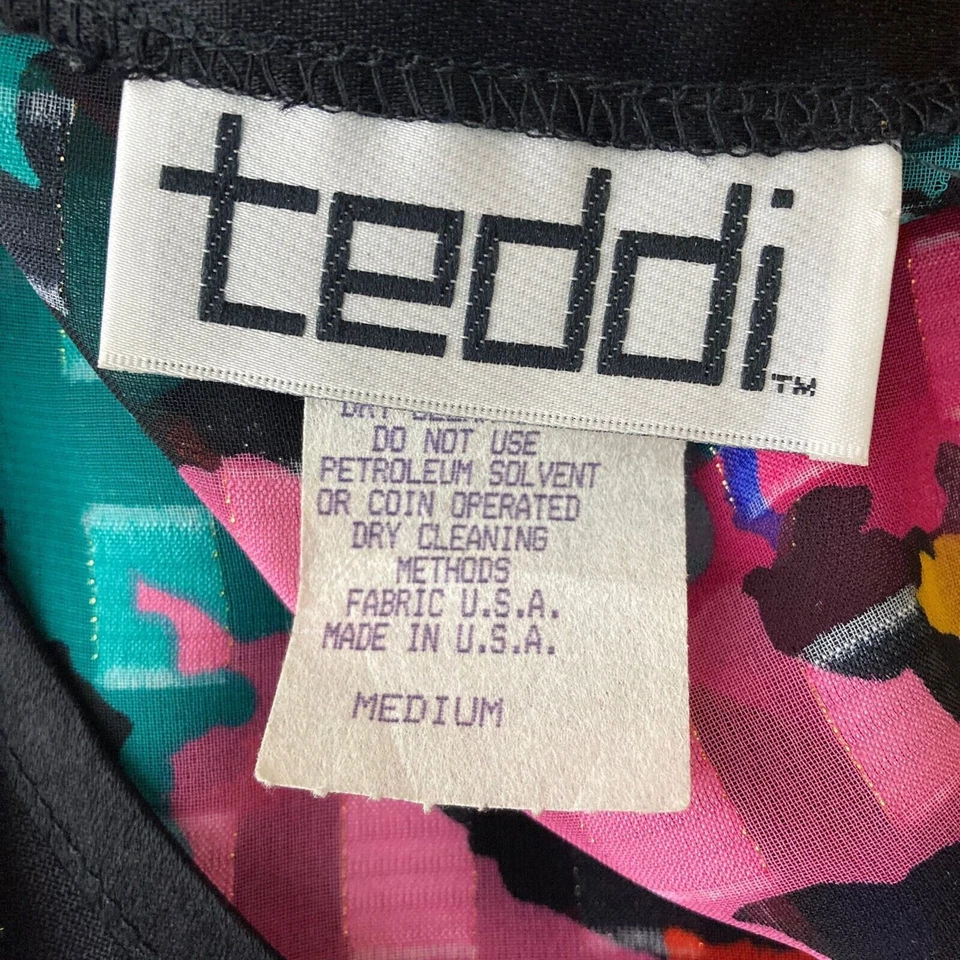 Pullover vintage Teddi Petite para mujer mediano multicolor en bloque de color Foto 3 de 4