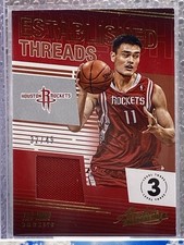 Yao Ming2018-19 Panini Absolute Memorabilia Basketball Established Threads /49