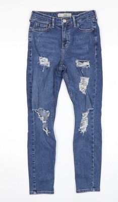 Skinny-Damenjeans UK Größe 26 Topshop Regular Fit