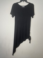David Meister Tunic Dress Knit Asymmetrical Short Sleeve Women’s Size Small NWOT