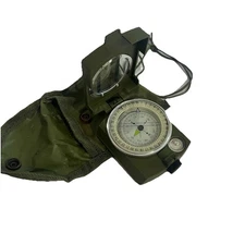 Camping Hiking Deluxe Compass With Carry Pouch And Lanyard