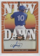2020 Leaf Valiant New Dawn Orange Prismatic /75 Jackson Miller #ND-JM1 Auto 0l1