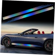 2Pcs 74'' Car Body Side Stickers Racing Sports Stripe Decals for Car Gradient