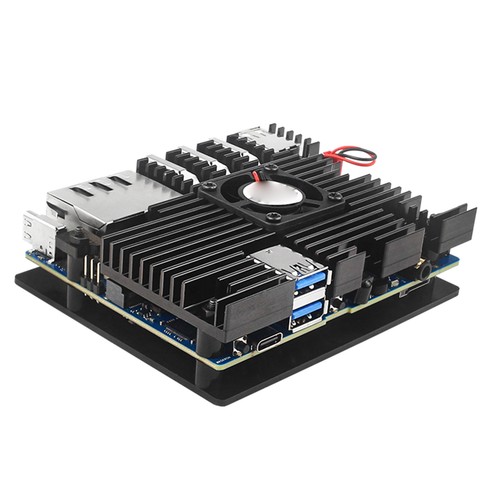 Aluminum Case With Cooling Fan Enclouse Heatsinks Kit For Orange Pi 5 Plus - Afbeelding 5 van 13