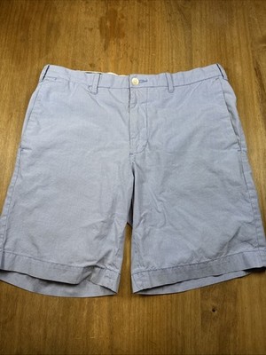 Polo Ralph Lauren Slim GI Fit Chino Shorts Men's 30 Blue 8'' Inseam Check Preppy