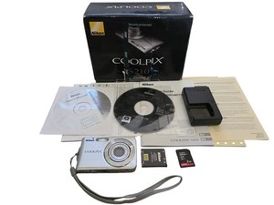 Nikon Coolpix S210 8MP Digital Camera + SD CARD + CHARGER