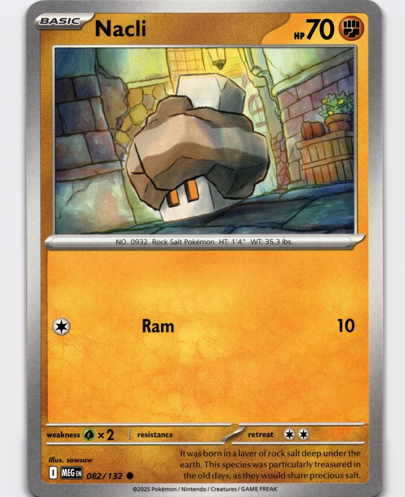 Nacli Common ME01: Mega Evolution 082/132 NM Pokemon