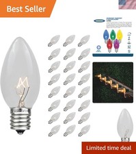 Incandescent Christmas Replacement Bulbs - Indoor/Outdoor Individual Bulbs fo...