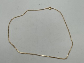 mk/6# Wunderschöne Halskette 585 Gelbgold 4 05 Gramm gepunzt 40 cm