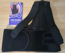 Kepwaa Upgraded Posture Corrector for Men & Women - Medium - Black