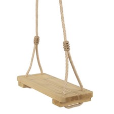 Wooden Tree Swing Seat Indoor Outdoor Rope Swing Set for Children Adult Kit