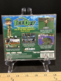 Sega Game Tee Off (Sega Dreamcast, 2000) Golf CIB Completo con Manual con Tarjeta Reg