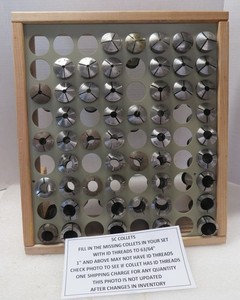 ROUND 5C COLLETS WITH AND WITHOUT ID THREADS - RACK E
