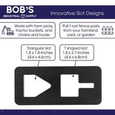 T Post Puller Plate Heavy Duty Steel Sturdy Pull Out from Ground Fencing Tractor