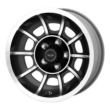 15x8.5 American Racing Vn47 Vector Satin Black Machined Wheel 5x4.5 6mm