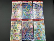 Lot 6 Daiso Japan Hologram Stickers Pokemon Poke mon Complete From Japan