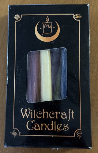 Witchcraft Candles Set of 9 Colors Open Box