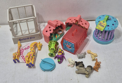 Lot of Vintage Littlest Pat Shop & Darling Zoo Animals Playsets Kenner Bunny