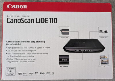 Canon CanoScan LiDE 110   Reliable, Fast, and Ready for a New Home