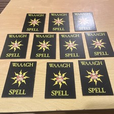 10 x Waaagh Spell Cards 4th Edition Warhammer Fantasy Battle WFB