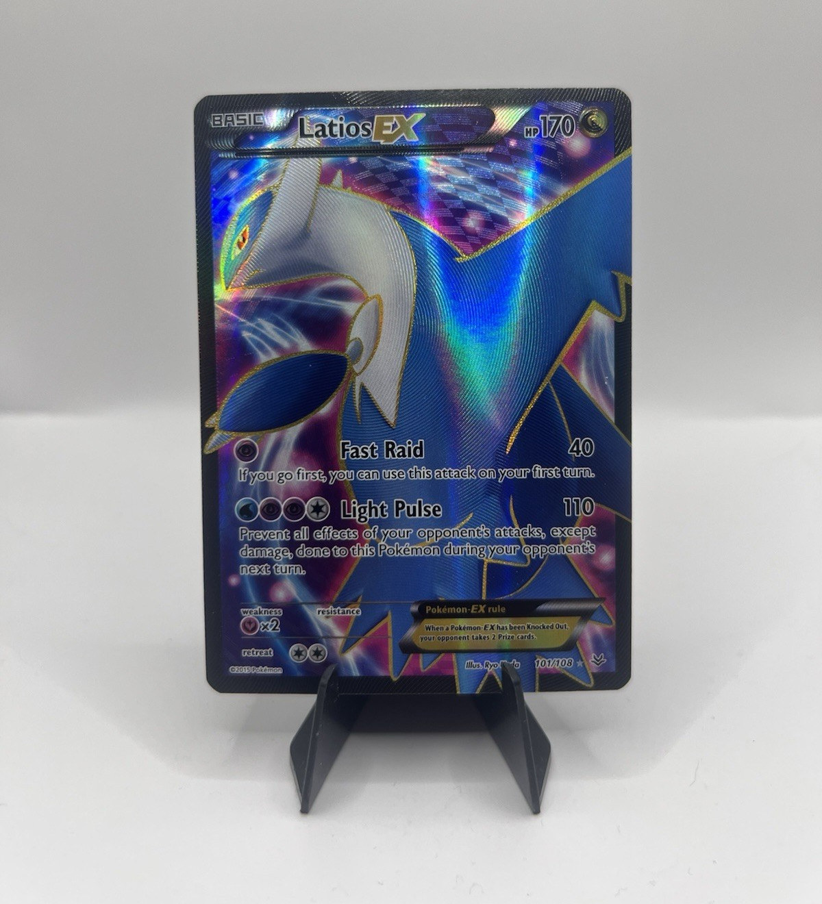 2015 Pokemon Latios EX Roaring Skies Full Art Holo Ultra Rare 101/108