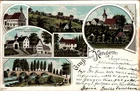 LITHO GREETING FROM KINGS ESSLINGEN BREWERY INN ZUR LINDE 6 PICTURE COL. 1898