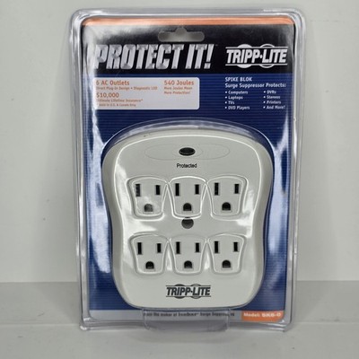 BRAND NEW Tripp Lite ''PROTECT IT!'' SpikeBlok 6 Outlet Surge - SK6-0 