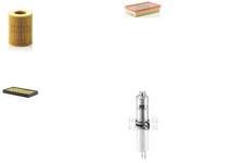 Inspektionspaket Filtersatz XL MANN-FILTER mit fungizider Wirkung Filtereinsatz