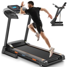 Treadmill 3.25 HP Electric Cardio Running Machine Incline Foldable for Home+Gym.