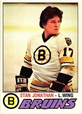 O-Pee-Chee 1977-78 Stan Jonathan Rookie Card #270 Boston Bruins. rookie card picture