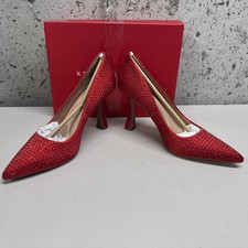 Chaussures Kelly & Katie Rosewell - Escarpins à Talon Bloc Rouge - Taille 38.5 EUR / 8 US