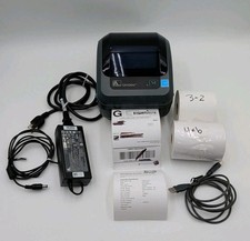 Zebra GK420d USB Ethernet Label Thermal Printer TESTED w/ Power Adapter Labels