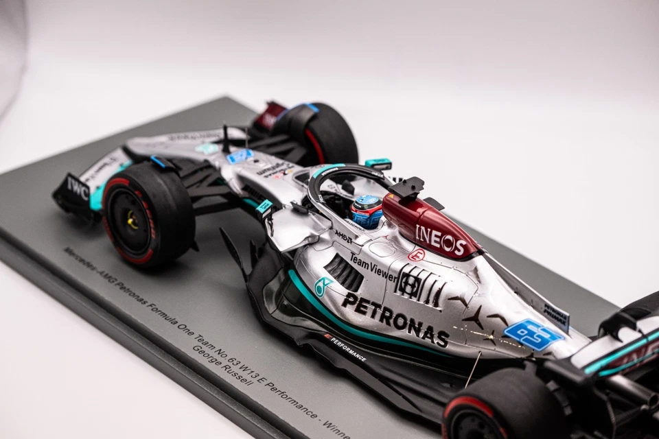Modellino F1 Mercedes W13 Russel Winner GP Brazil 2022 – Spark 1:18 - 18S777 - Immagine 3 di 4