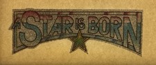 Original Vintage A Star Is Born Glitter Mini Iron On Transfer