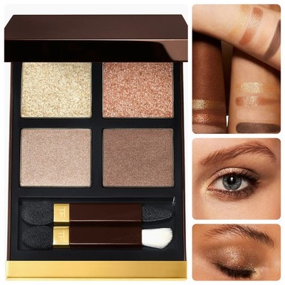 【チャミ子】TOMFORD EYE COLOR QUADセット Tom Ford Eye Color Quad Eyeshadow Shade 01 GOLDEN MINK .35oz / 10g