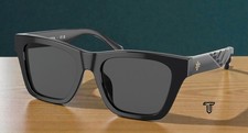 TORY BURCH TY7181U 170987 Black Solid Grey 52 mm Women's Sunglasses