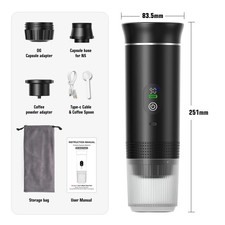 3in1 Portable Espresso Machine Wireless Coffee Maker for Car Home Camping USB