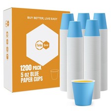 Turbo Bee 1200x 5oz Disposable Paper Cups - Cold Drinks, Crafts