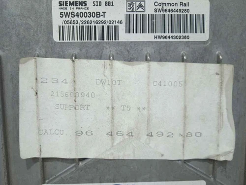 9646449280 Motorsteuergerät für PEUGEOT 307 (S1)(04.2001) XR 2002 3789581 - Bild 4 von 10