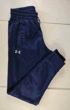 UNDER ARMOUR-NWT-Men's Marine/Midnight Navy Drawstring Athletic Joggers-Size M