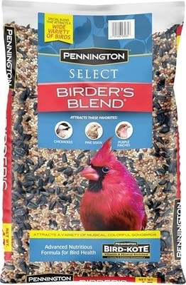 Pennington Select Birder's Blend, Wild Bird Seed Mix, Wild Bird Seed for Outside