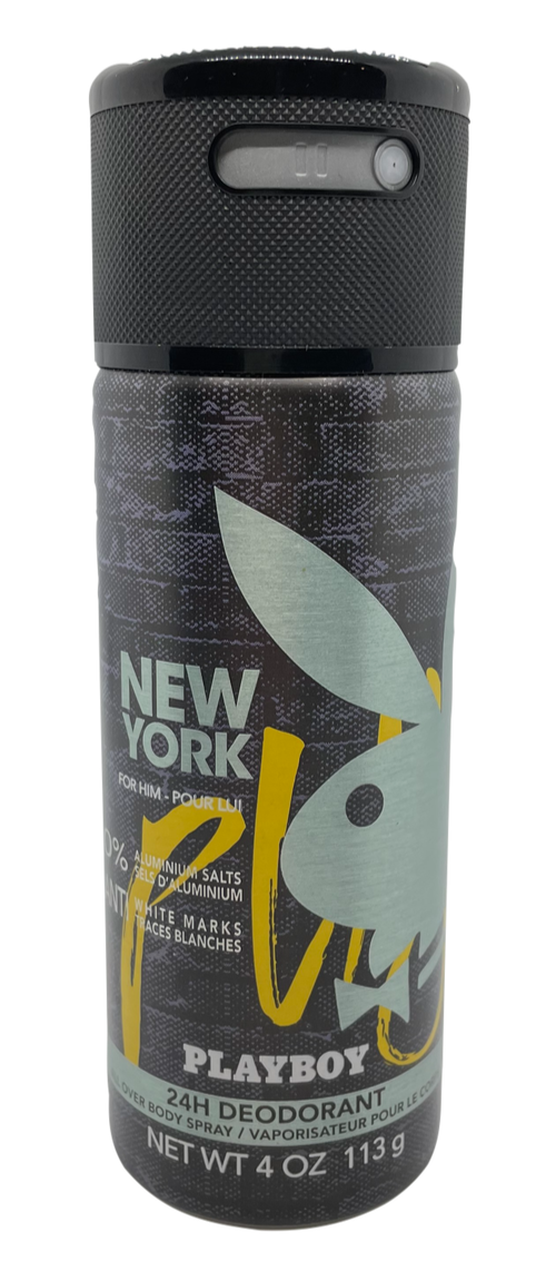 Playboy New York For Him 24hr Deodorant All Over Body Spray oz