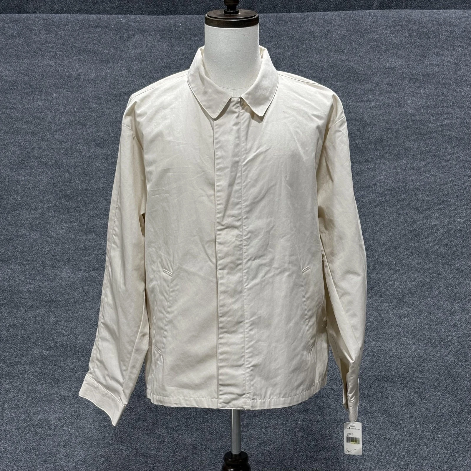 Polo Ralph Lauren Jacket Mens XL Silver Dust Beige Zip Windbreaker Cotton Nylon
Opens in a new windo
