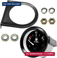 2 Inch 52mm Fuel Gauge for Car with E-1/2-F Pointer Dash,12V Gas Gauge Kit Inclu