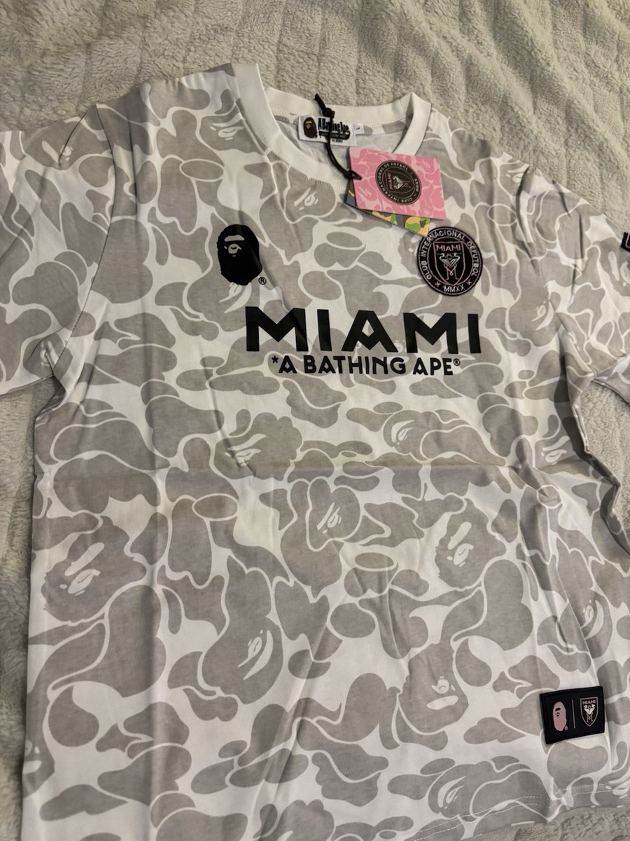 【XLサイズ】インテル・マイアミxアベイシングエイプ パーカー BAPE BAPE X INTER MIAMI CF CAMO PULLOVER HOODIE A Bathing Ape collab